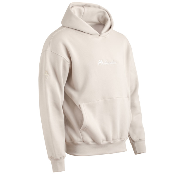 Henselite Oversize Hoodie Unisex Almond Right 3Q Henselite Oversize Hoodie Unisex Almond Right 3Q