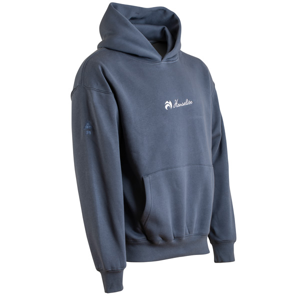 Henselite Oversize Hoodie Unisex Slate Blue 3Q Henselite Oversize Hoodie Unisex Slate Blue 3Q