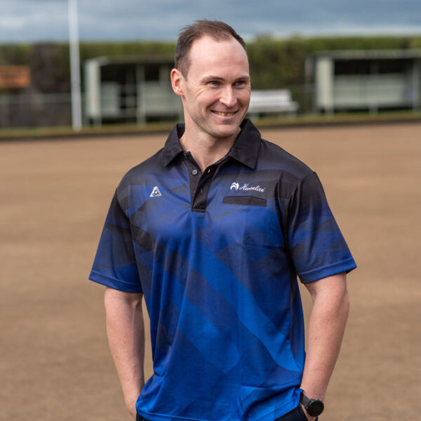 Henselite Spectrum Men's Polo Black Blue Henselite_Spectrum_Men's_Polo_Black_Blue_2