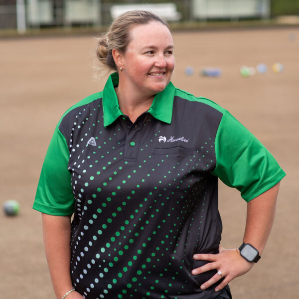 Henselite Velocity Women’s Polo Black Green White Henselite_Velocity_Women’s_Polo_Black_Green_White_2