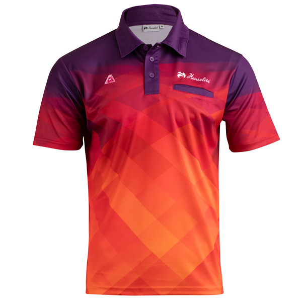SpectrumMensPolo_PurpleOrange_Front