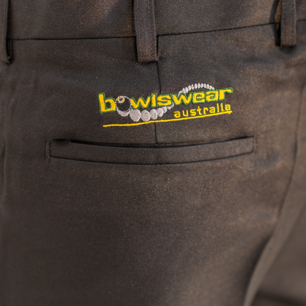 Active Bowls Bowlswear Tailored Bowls Trouser Black Wear Logo Active Bowls Bowlswear Tailored Bowls Trouser Black Wear Logo
