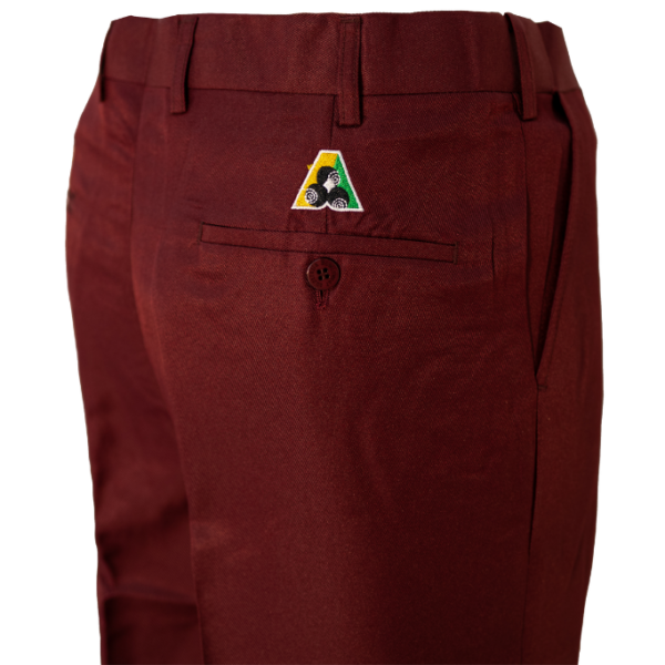 Active Bowls Bowlswear Tailored Bowls Trouser Burgundy Bowls Australia Logo Active Bowls Bowlswear Tailored Bowls Trouser Burgundy Bowls Australia Logo