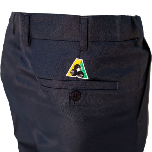 Active Bowls Bowlswear Tailored Bowls Trouser Navy Bowls Australia Logo Active Bowls Bowlswear Tailored Bowls Trouser Navy Bowls Australia Logo