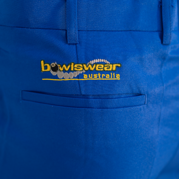 Active Bowls Bowlswear Tailored Bowls Trouser Royal Blue Wear Logo Active Bowls Bowlswear Tailored Bowls Trouser Royal Blue Wear Logo