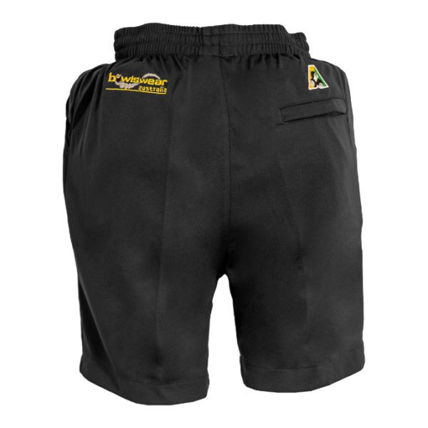 Active Bowls Bowlswear Drawstring Shorts Black Back