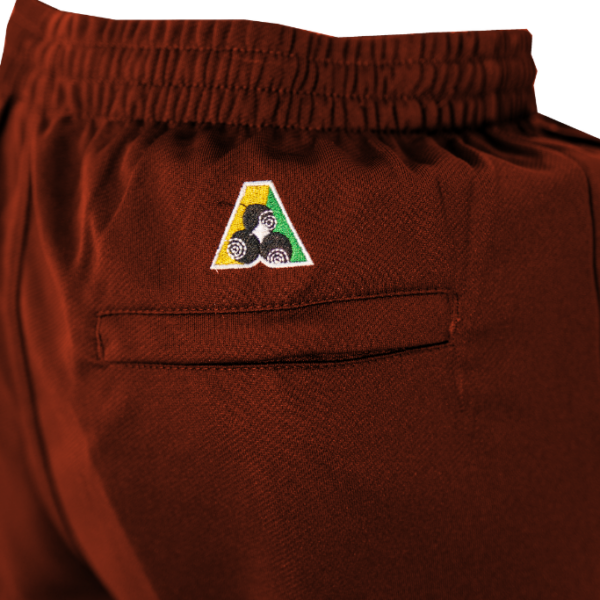 Active Bowls Bowlswear Drawstring Shorts Maroon BA Logo