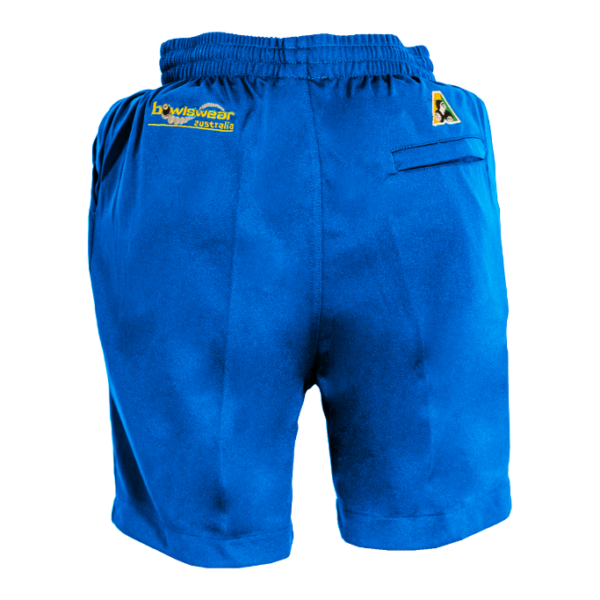 Active Bowls Bowlswear Drawstring Shorts Royal Blue Back
