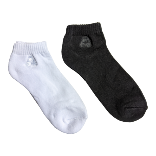 Henselite Performance Anklet Sock White & Black Single