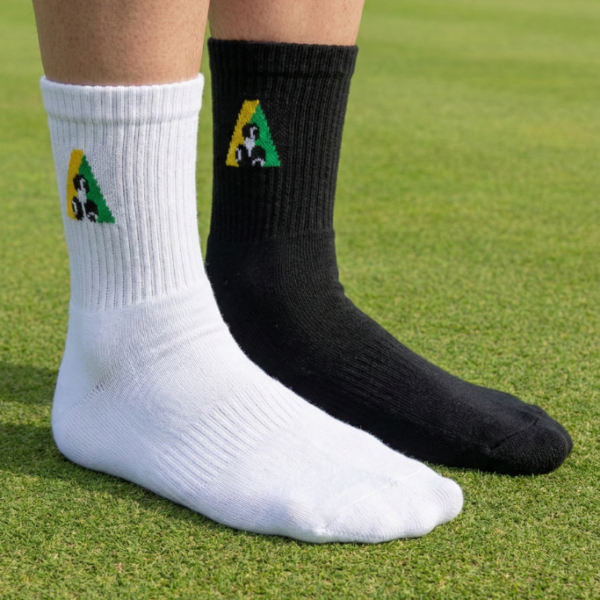 Henselite Performance Crew Socks On Feet