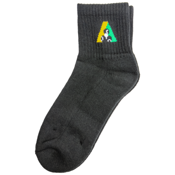 Henselite Short Crew Sock Black Single
